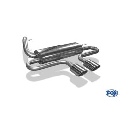 Ford Focus III ST Fließheck Endschalldämpfer quer Ausgang mittig - 2x115x85 Typ 32 mittig