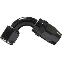 Schlauchanschluss Aluminium 90 Grad schwarz eloxiert Dash08