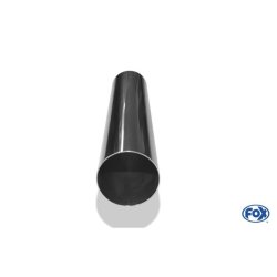 Anschweißendrohr Typ 10 Ø 55 mm / Länge: 300 mm  - rund / uneingerollt / gerade / ohne Absorber