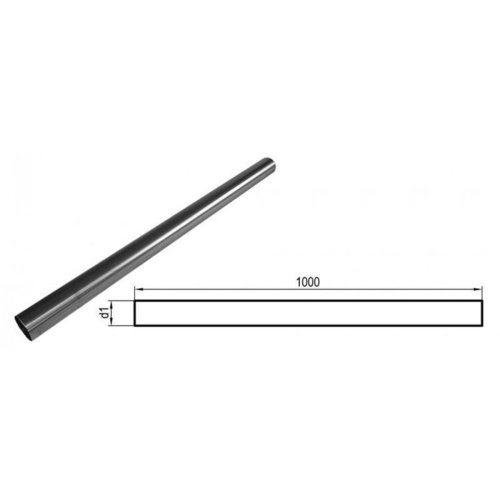 Uni-Rohr ungeweitet - d1Ø 88,9mm  Länge: 1000mm