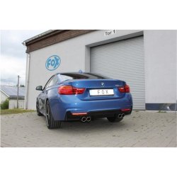 BMW F32 - 420d Coupe M-Paket  Endschalldämpfer quer Ausgang rechts/links passend an Rieger Heckschürzeneinsatz - 2x90 Typ 16 rechts/links