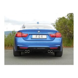 BMW F32 - 420d Coupe M-Paket  Endschalldämpfer quer Ausgang rechts/links passend an Rieger Heckschürzeneinsatz - 2x90 Typ 16 rechts/links