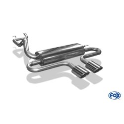 Ford Focus III ST Turnier Diesel Endschalldämpfer quer Ausgang mittig - 2x115x85 Typ 32 mittig