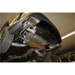 Mercedes CLA - C117/ X117 - AMG 45 Optik Endschalldämpfer quer Ausgang rechts/links für Modelle mit AMG45 Heckschürze - Endrohre in originaler Stoßstange